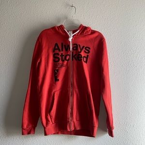 Dutch Bros Red “Always Stoked” Jacket